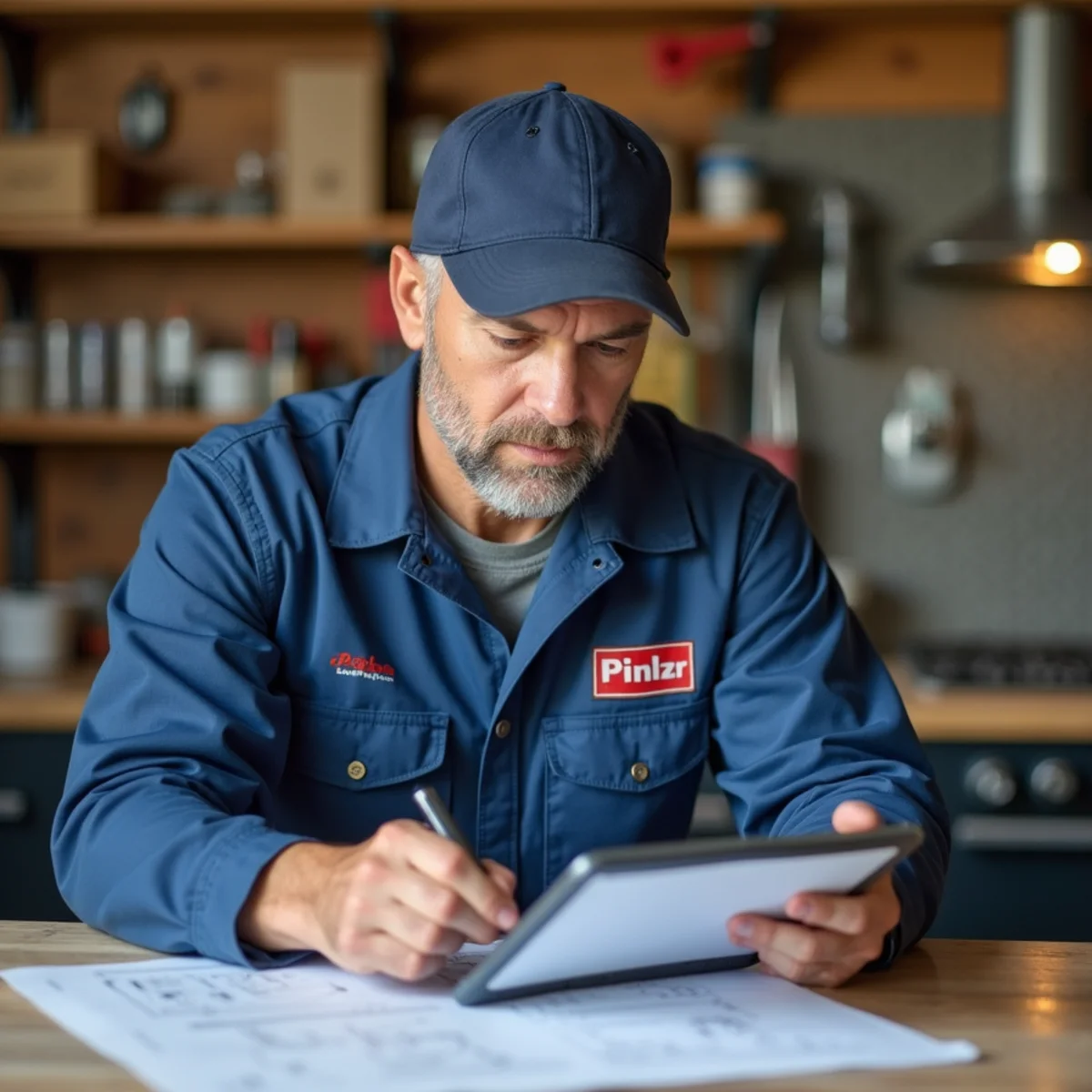 Pflugerville master plumbers reviewing field diagnostic guides